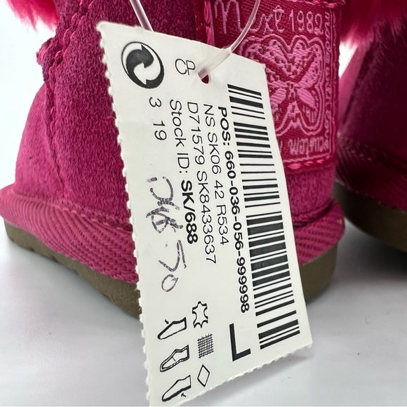 NEXT Kid's Babies Warm Winter Boots Pink UK size 3, US 4 - Picture 11 of 14